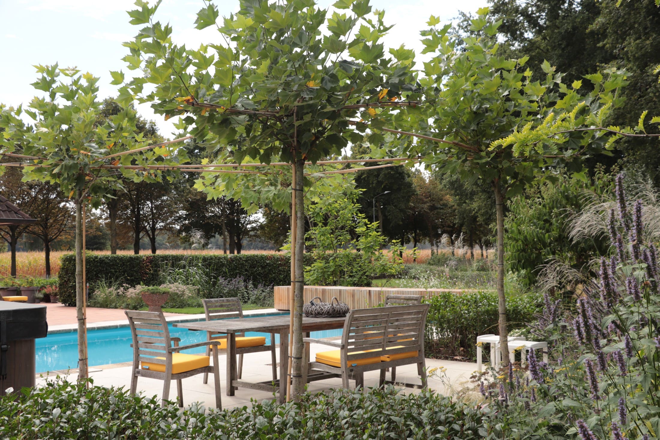 Landelijke tuin in Kilder